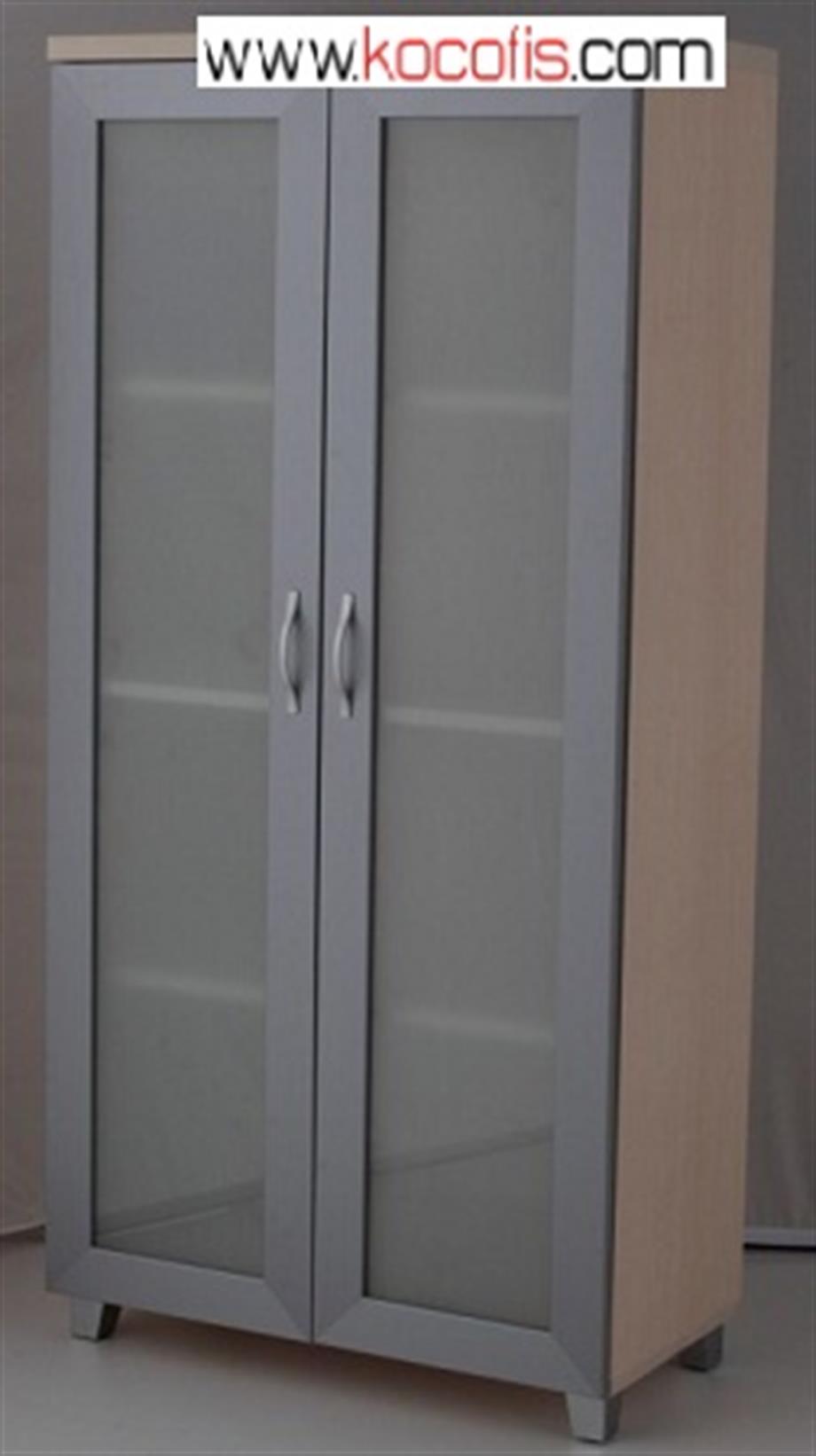 160lık Boy Cam Kapaklı Dolap