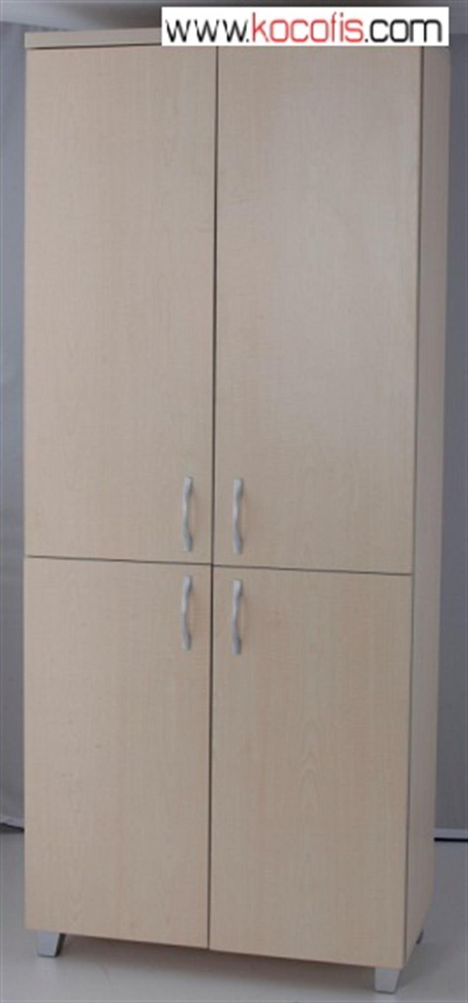 190lık 4 Ahşap Kapaklı Dolap