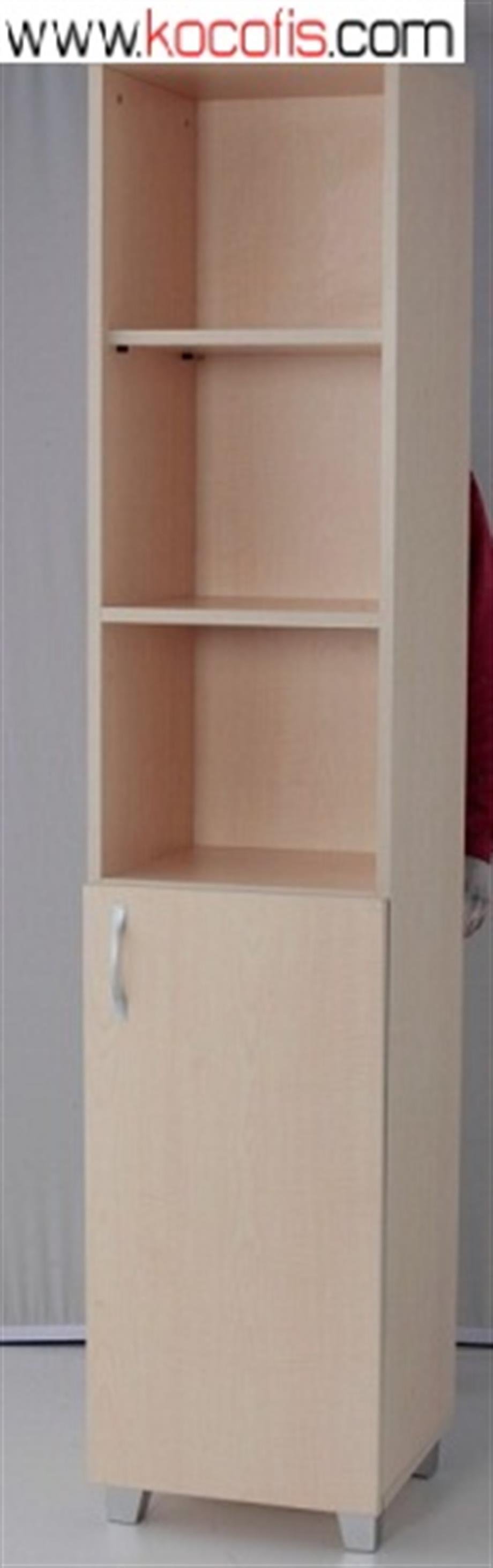 190lık Yarım Tek Ahşap Kapaklı Dolap