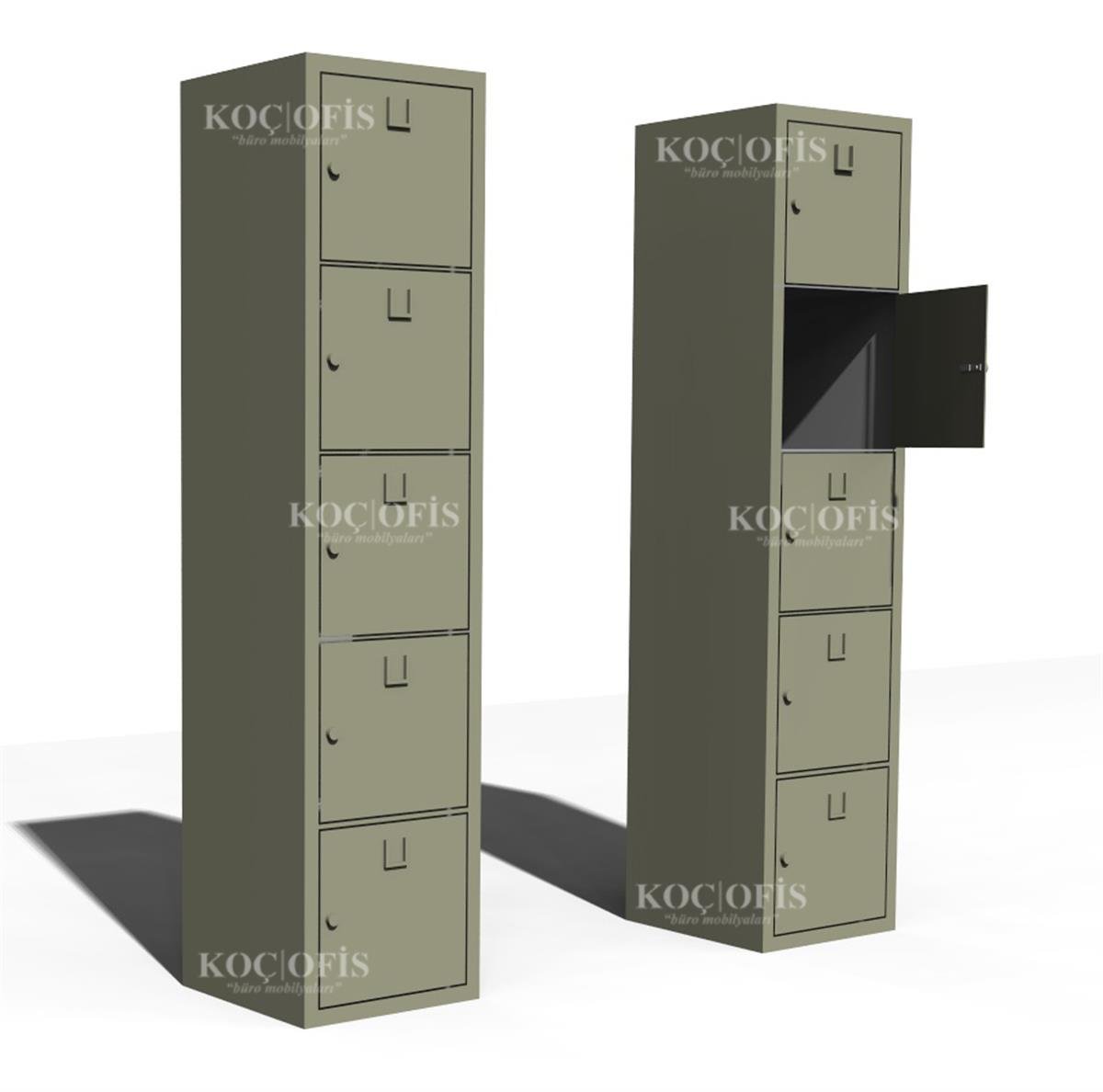 5 GÖZLÜ ÇELİK ÖĞRETMEN DOLABI