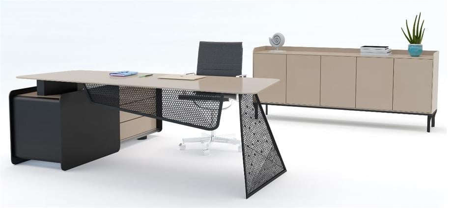 AURA MODERN VİP YÖNETİCİ MASA TAKIMI  220CM