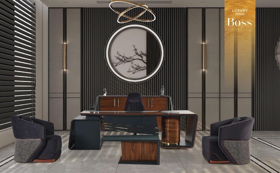 BOSS VİP YÖNETİCİ MASA TAKIMI 250CM