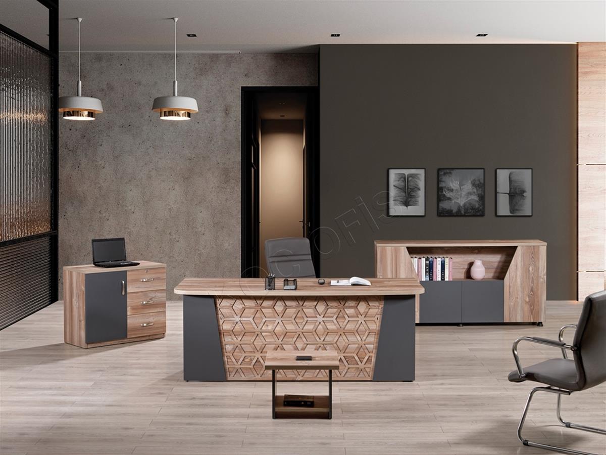 Buse Plus Yönetici Takımı 200Cm Dolap Dahil