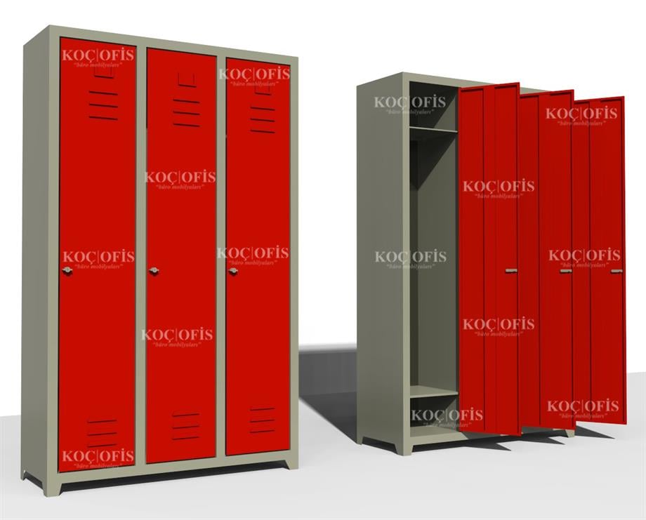 ÇELİK SOYUNMA DOLABI EKO ÜÇLÜ