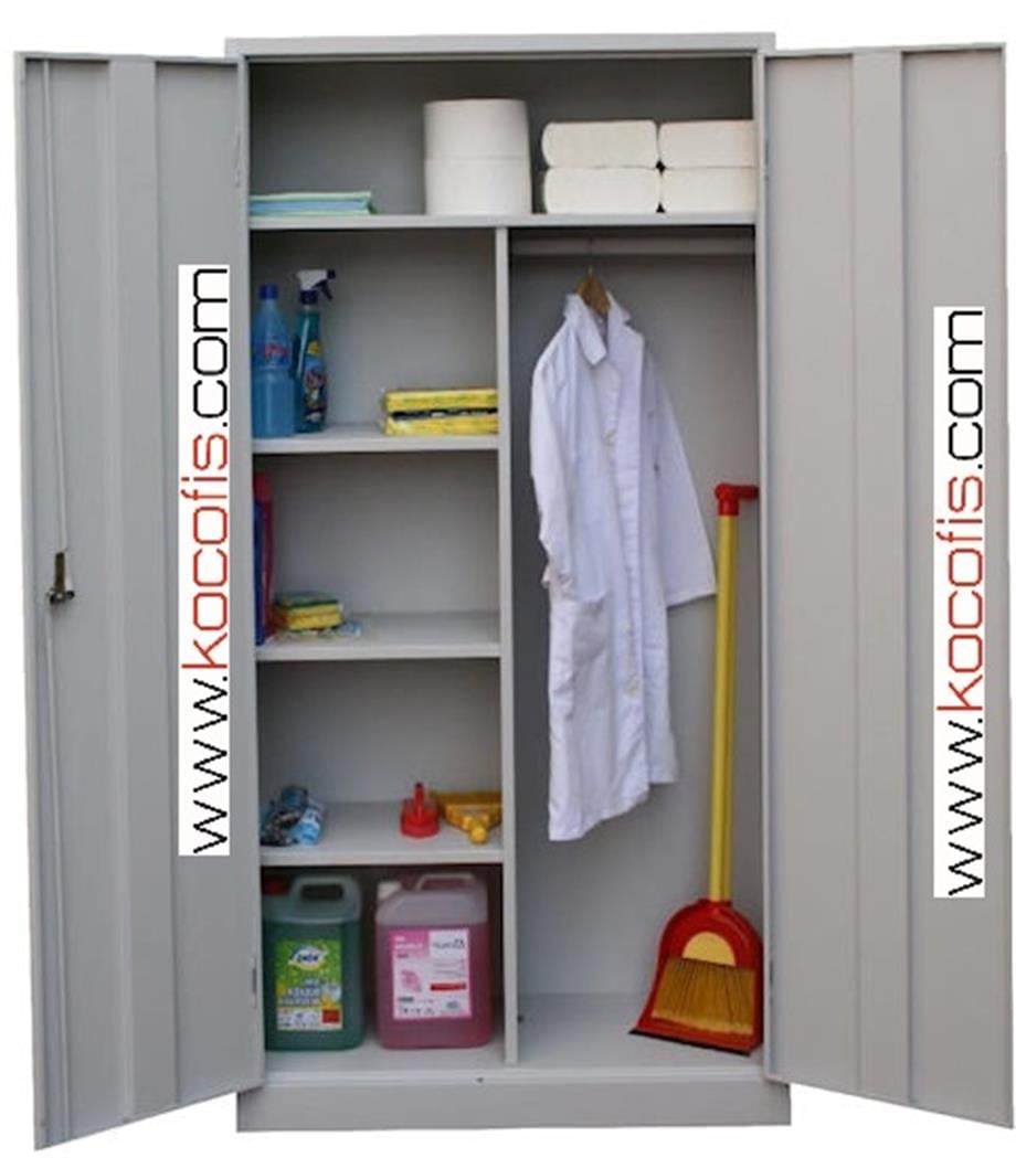 ÇELİK TEMIZLİK DOLABI 198H