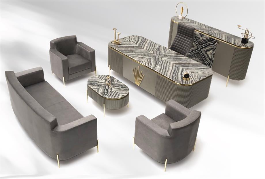 DELTA VİP YÖNETİCİ MASA TAKIMI 240CM