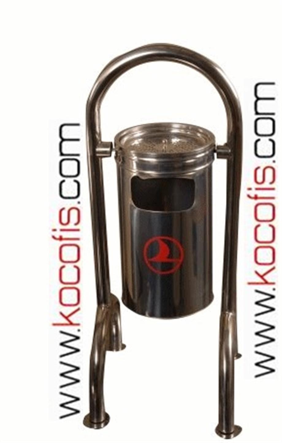 Dış Mekan Çöp Kovası Dört Ayaklı Paslanmaz Bahçe Çöp Kovası Ş103