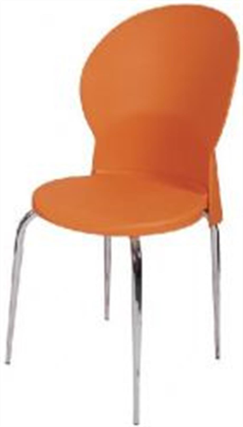 Hilal Plastik Sandalye Krom