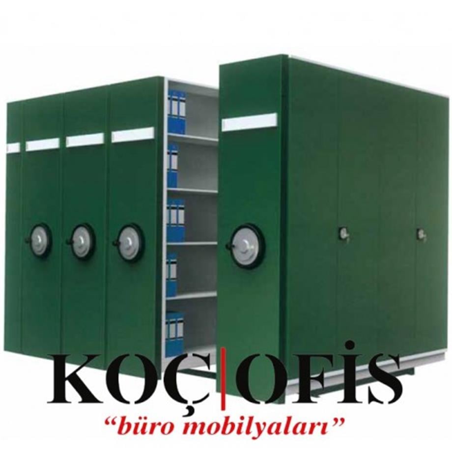 İKİLİ RAYLI ARŞİV DOLABI