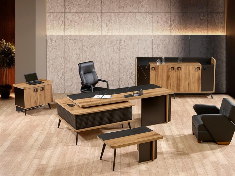 PADOVA MODERN YÖNETİCİ MASASI DOLAP DAHİL  250 CM
