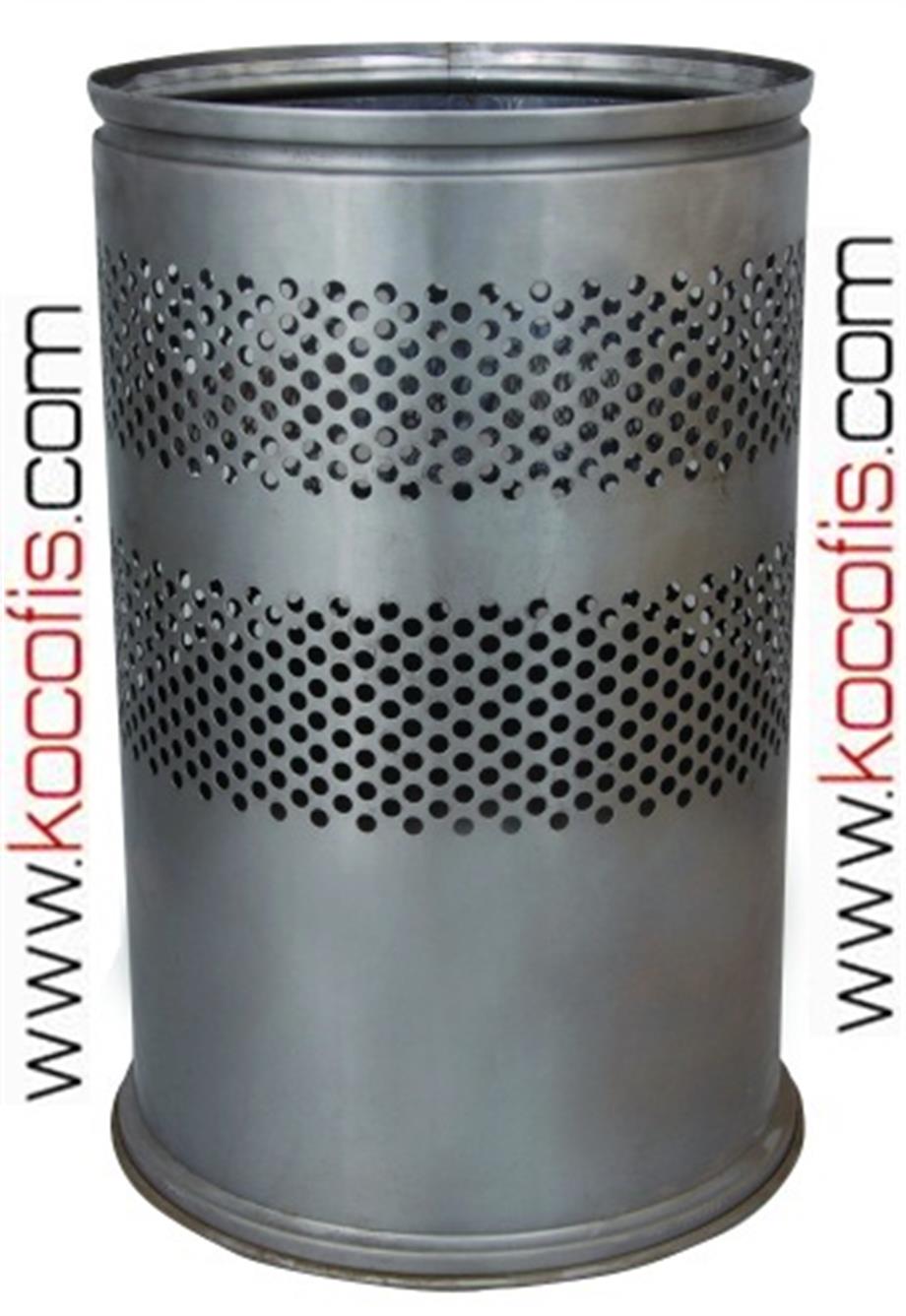 Ş.510 Delikli Çöp Kutusu Paslanmaz