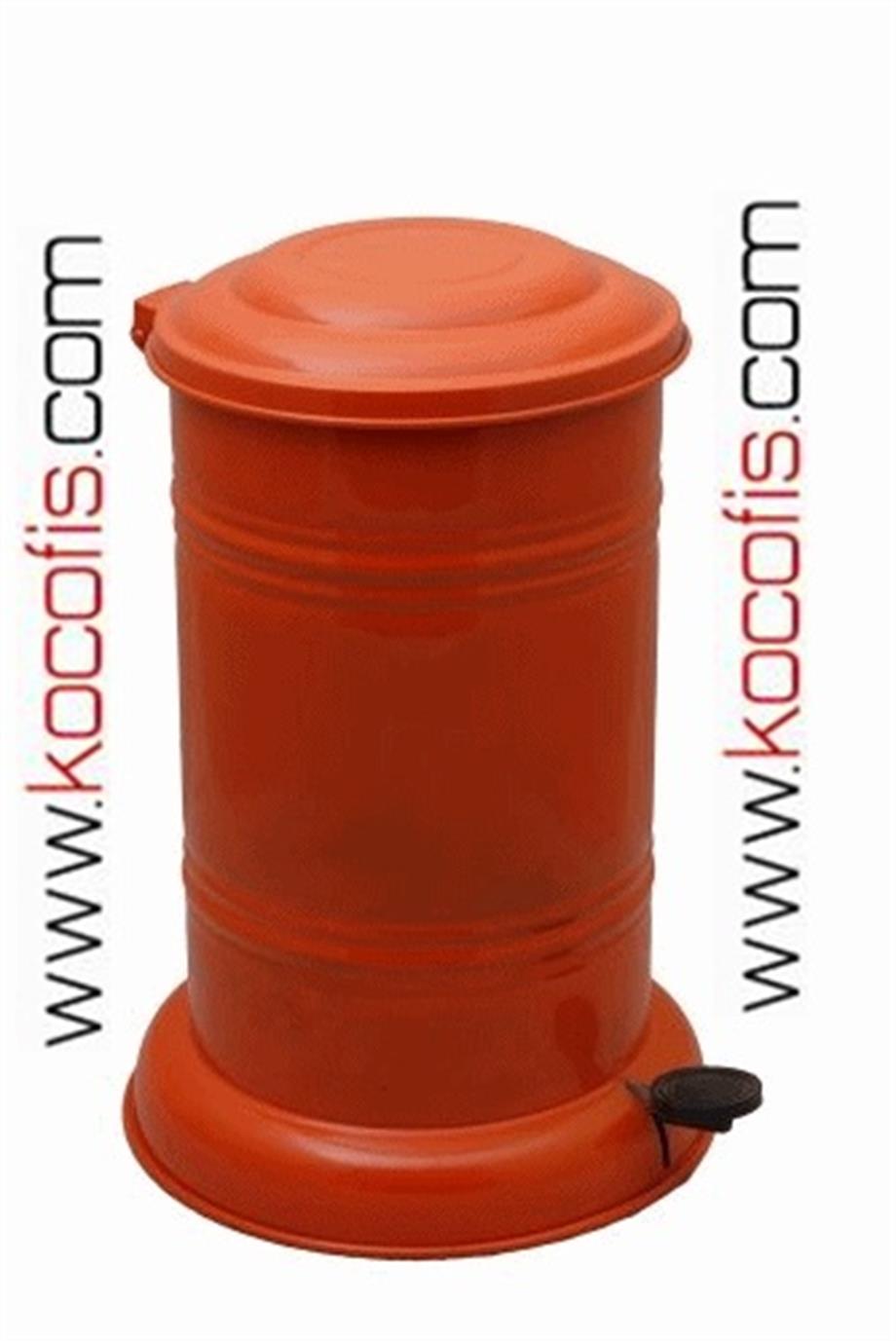 Ş208 12 Litre Pedallı Boyalı Galvaniz İç Kovalı Çöp Kovası