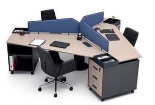 TRİO ÜÇLÜ ÇALIŞMA MASA TAKIMI