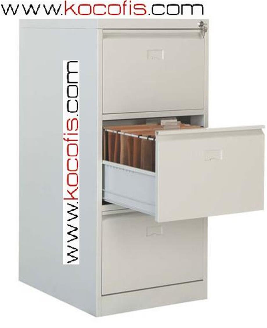 3LÜ ÇELİK KARTOTEKS KLASÖR  DOLABI