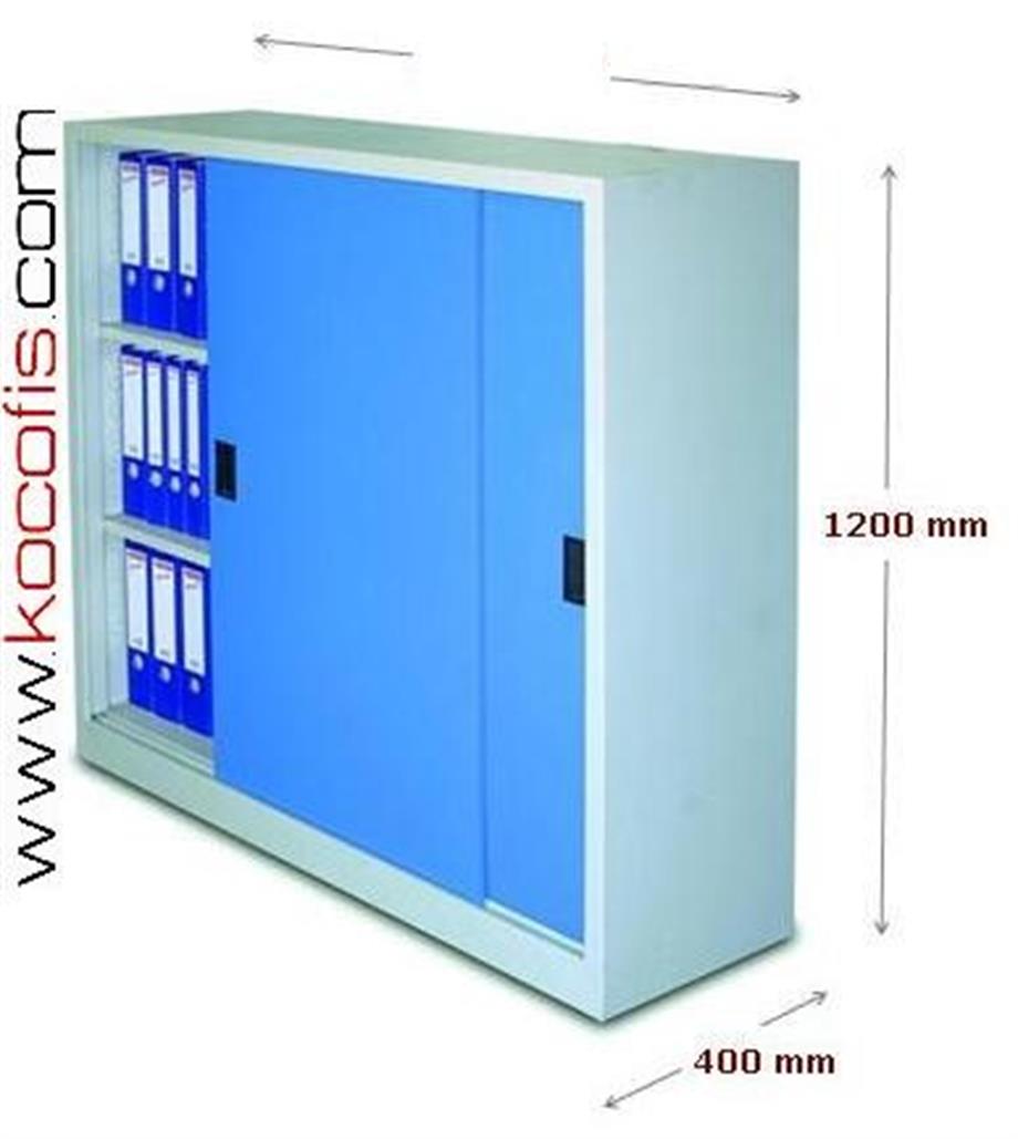 ÇELİK DOSYA DOLABI SÜRGÜ KAPAKLI 120H