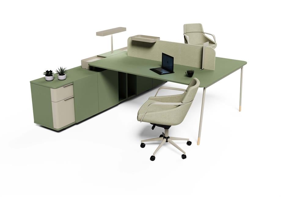 CLEO İKİLİ MODERN PERSONEL ÇALIŞMA MASA İSTASYONU 