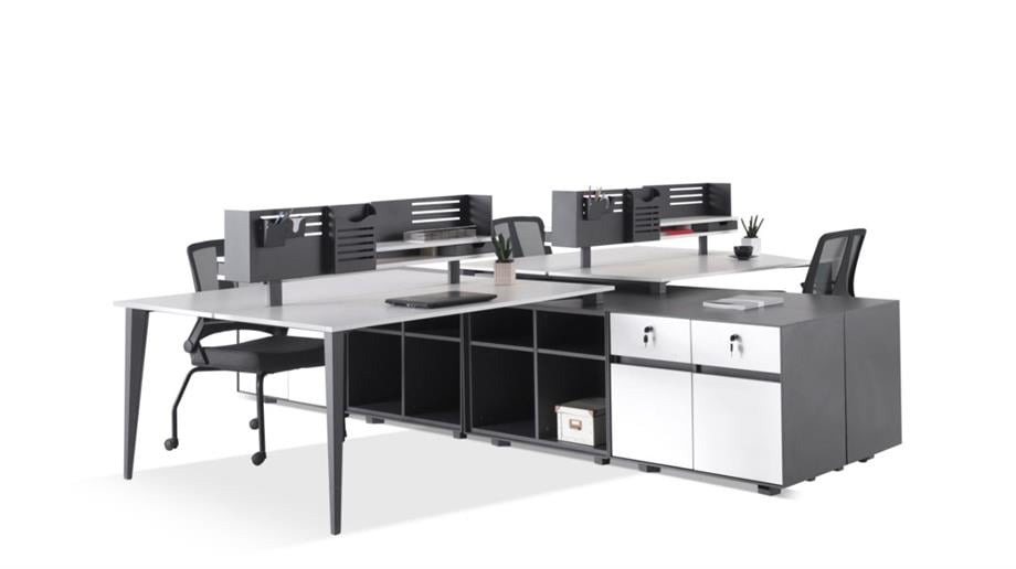 CROSS 4LÜ MODERN PERSONEL ÇALIŞMA İSTASYONU