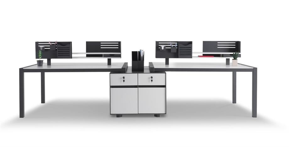 ICON 4LÜ MODERN PERSONEL  ÇALIŞMA İSTASYONU