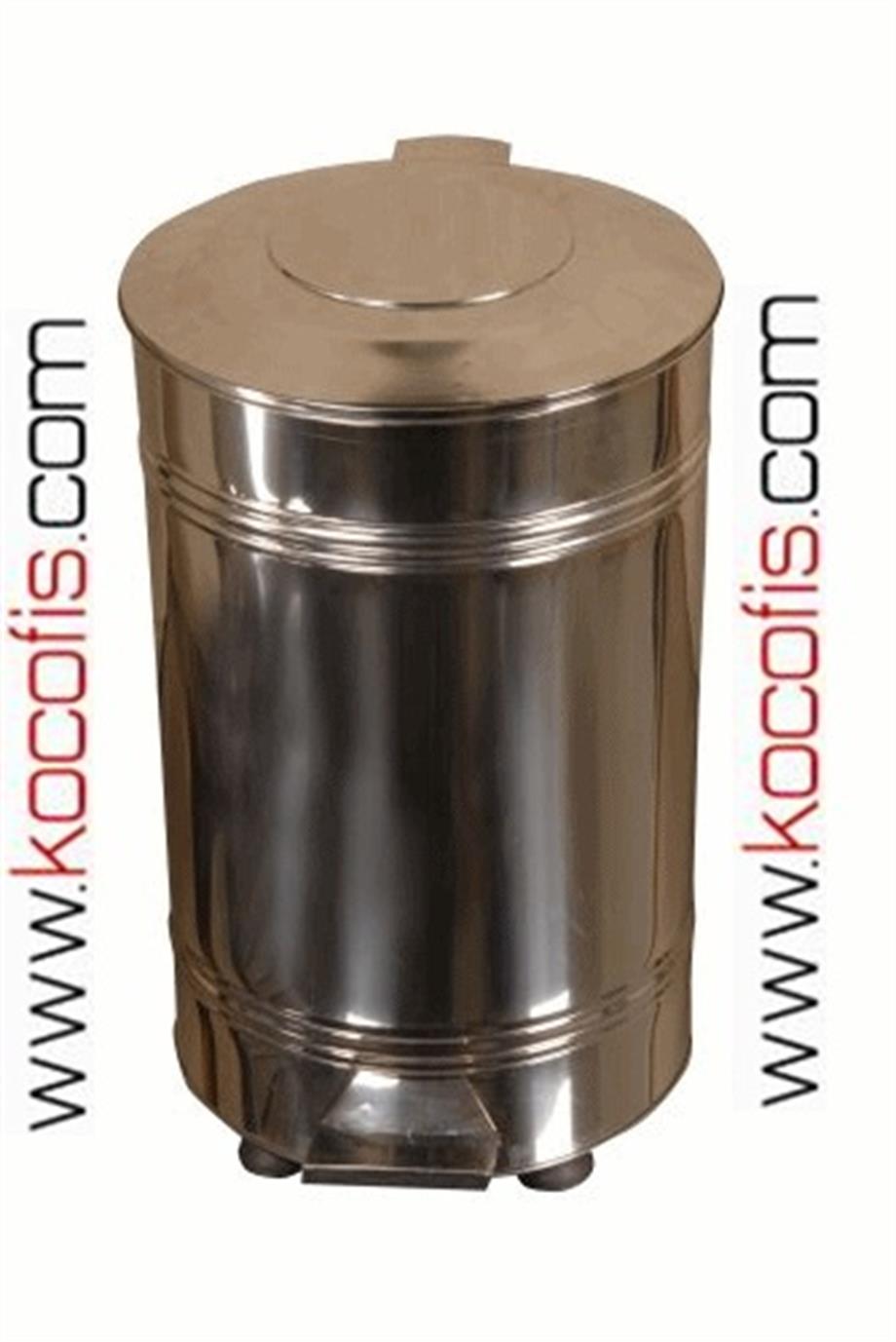 Ş.201 90 Litre Pedallı Paslanmaz Çöp Kovası
