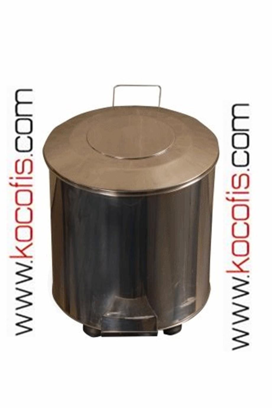 Ş204 40 Litre Pedallı Paslanmaz Çöp Kovası