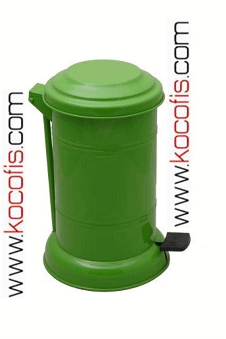 Ş209 7 Litre Pedallı Boyalı Galvaniz İç Kovalı Çöp Kovası