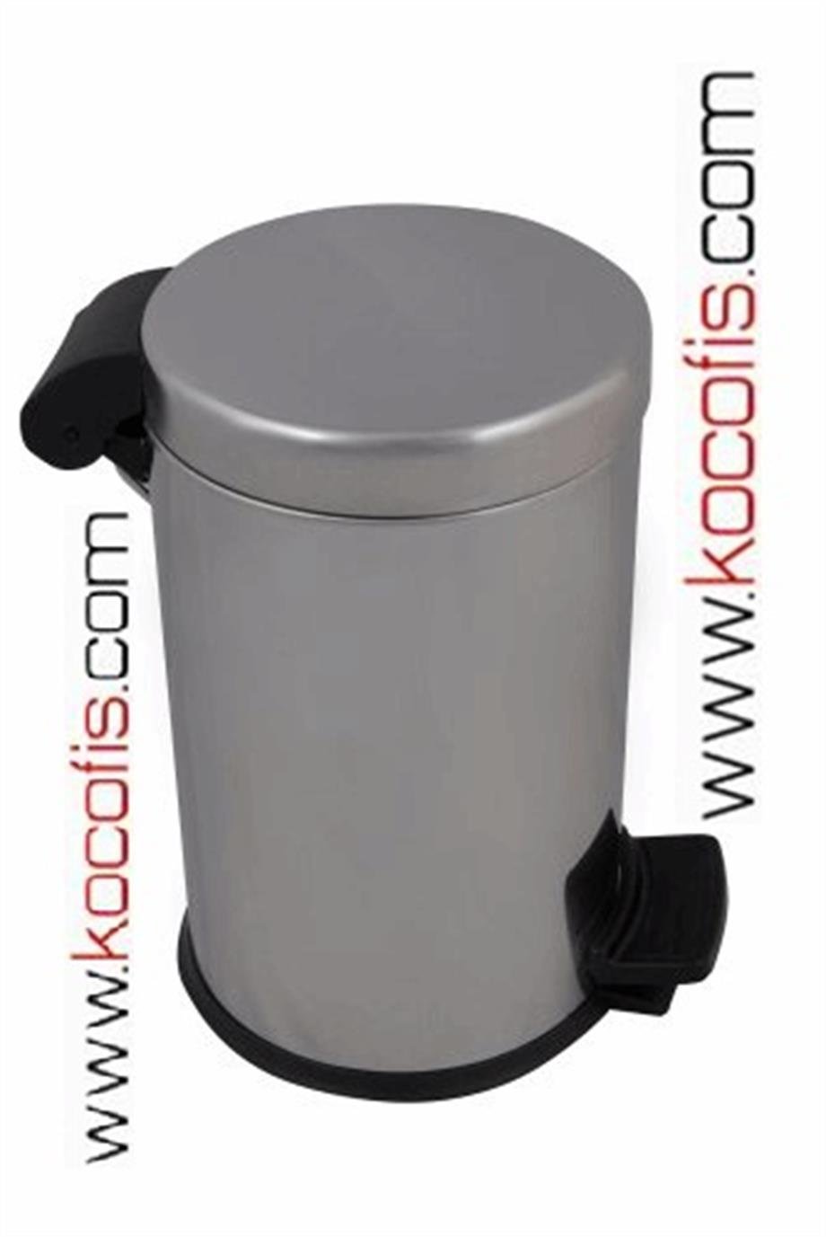 Ş211 12 Litre Pedallı Paslanmaz Plastik İç Kovalı Çöp Kovası