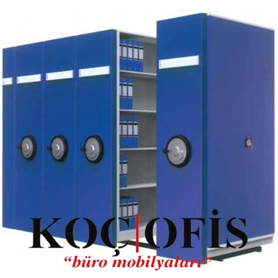 TEKLİ RAYLI ARŞİV DOLABI