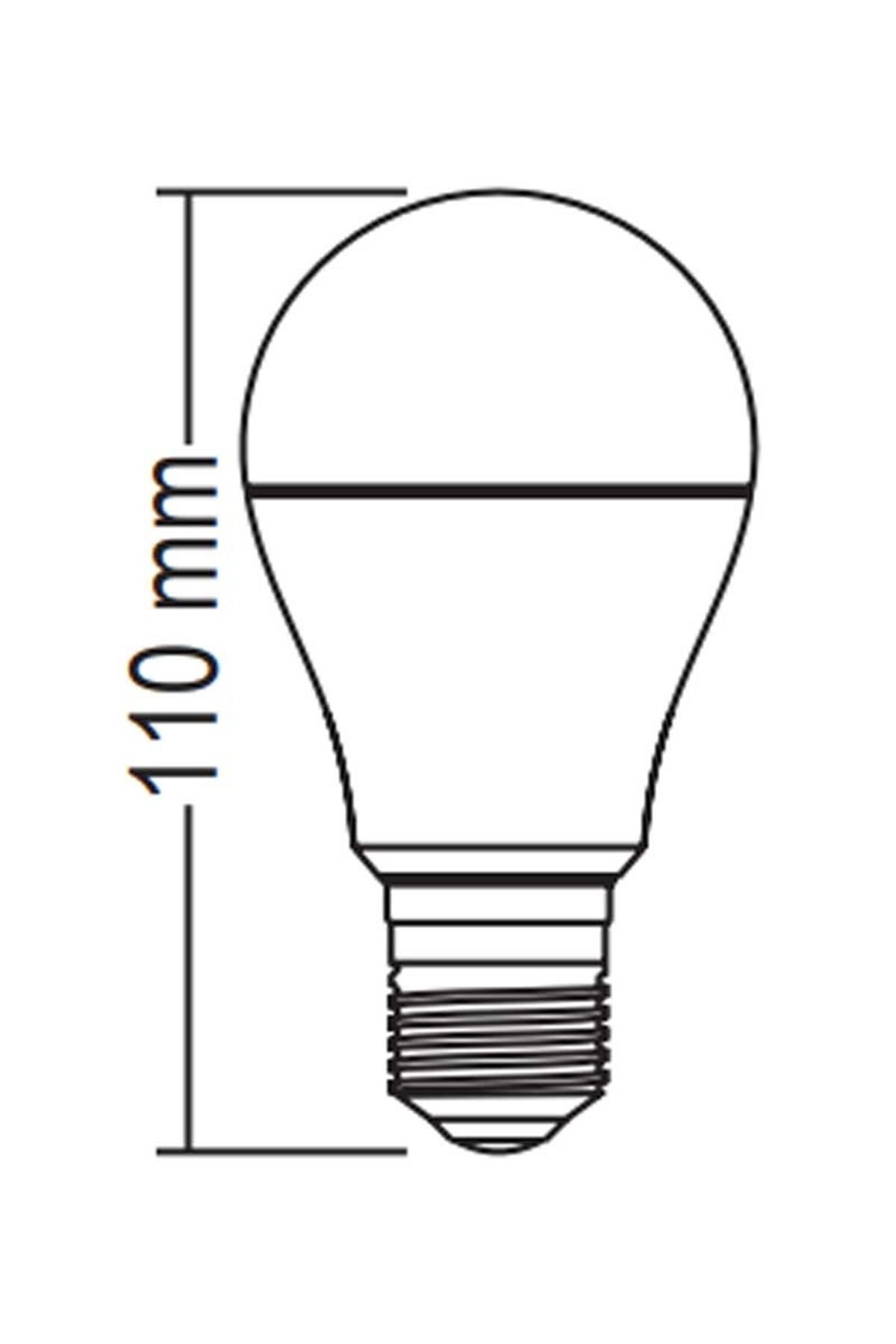 9w (60W) Beyaz Işık Led Ampul E27 Normal Duy