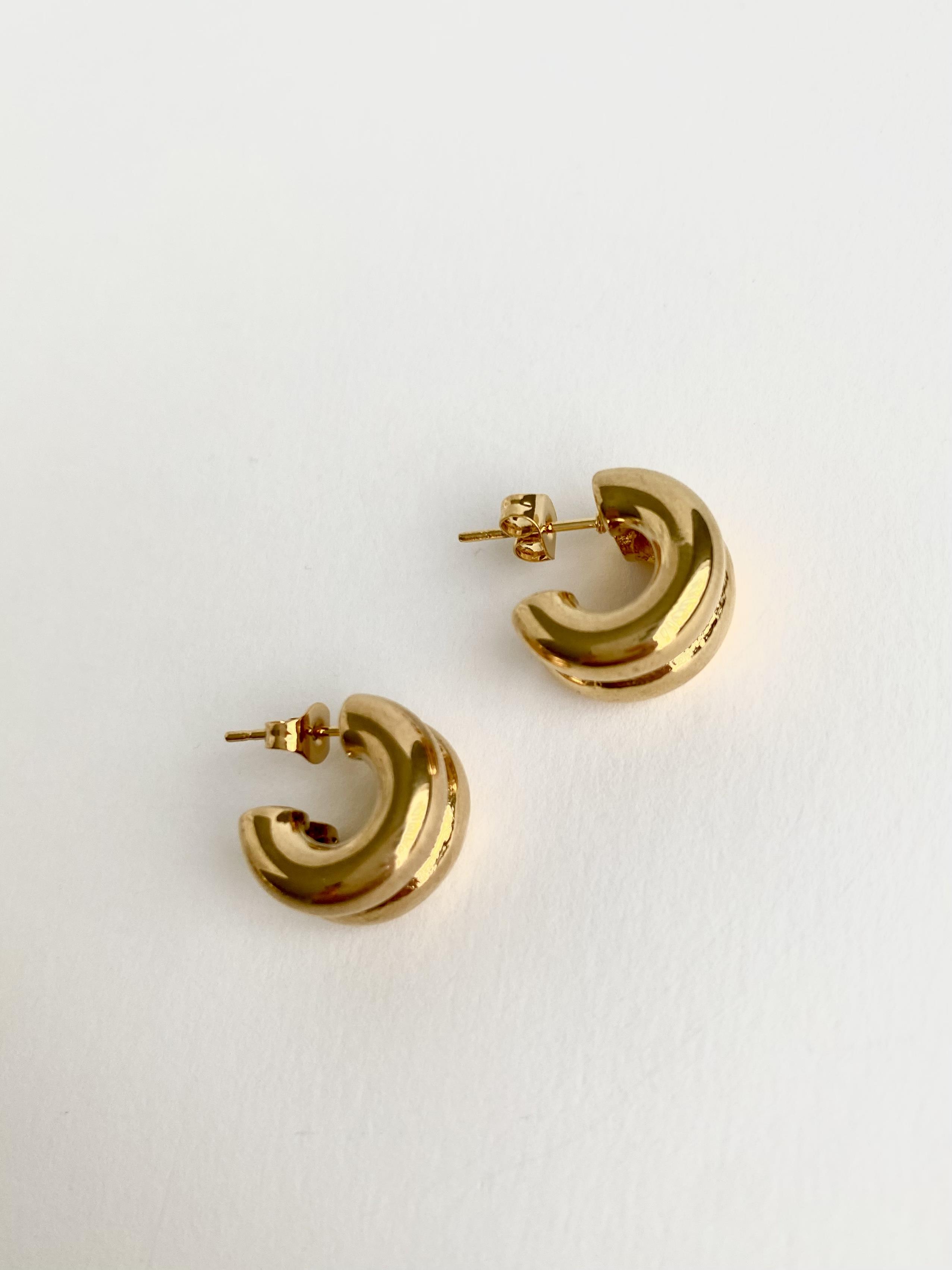 Çelik 2'li Mini Halka Küpe