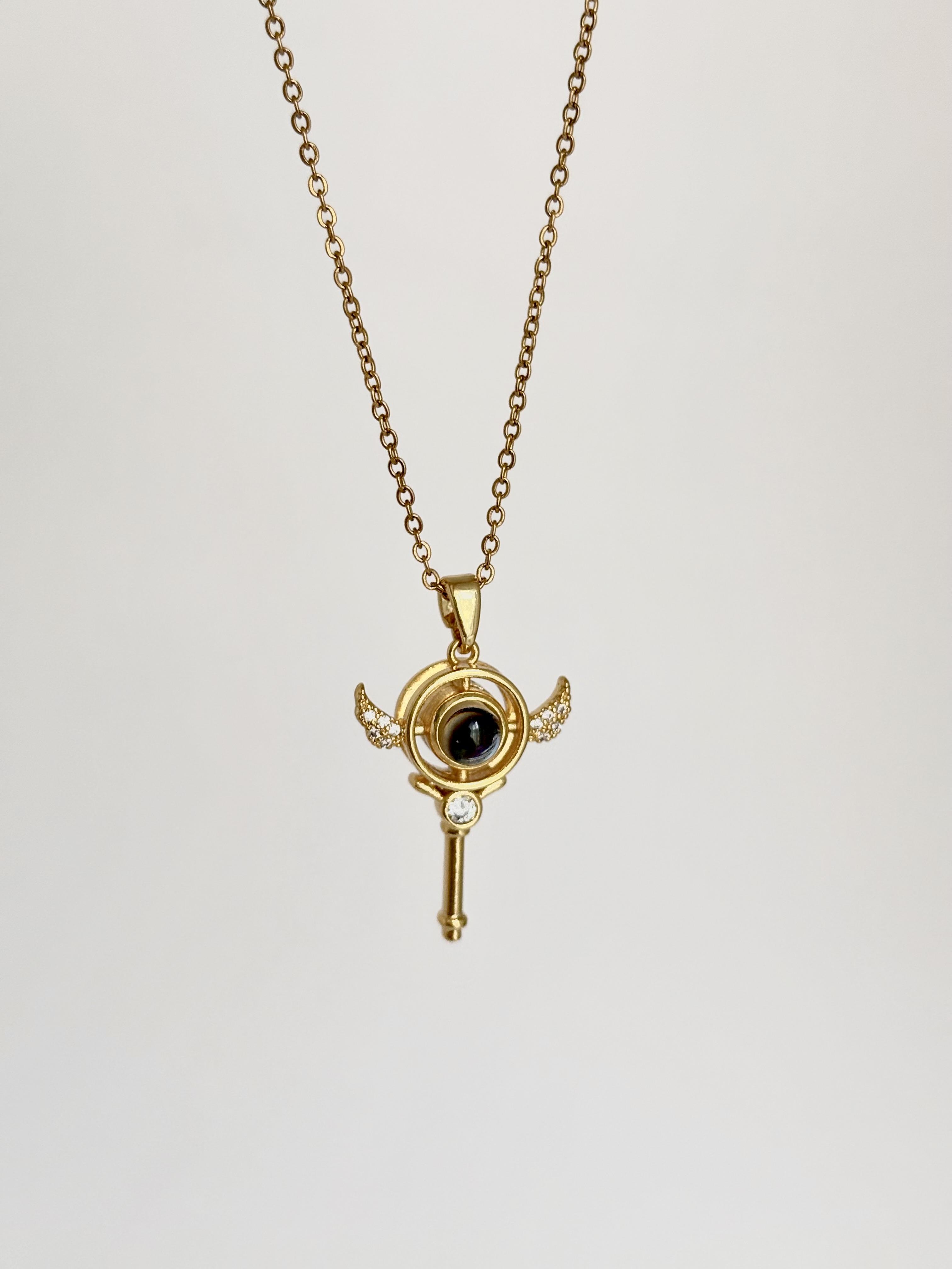 Seni Seviyorum Melek Çelik Kolye