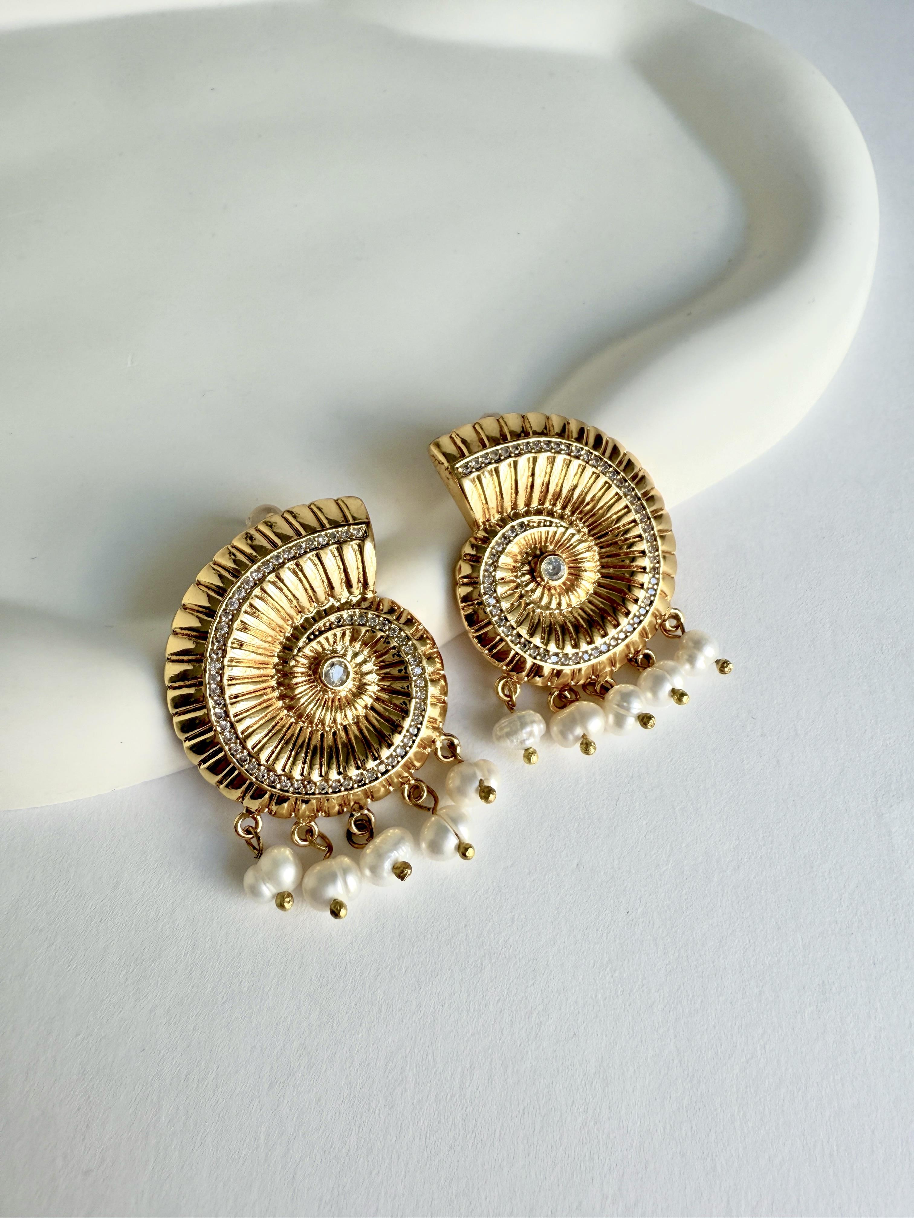 Sirena İncili Küpe