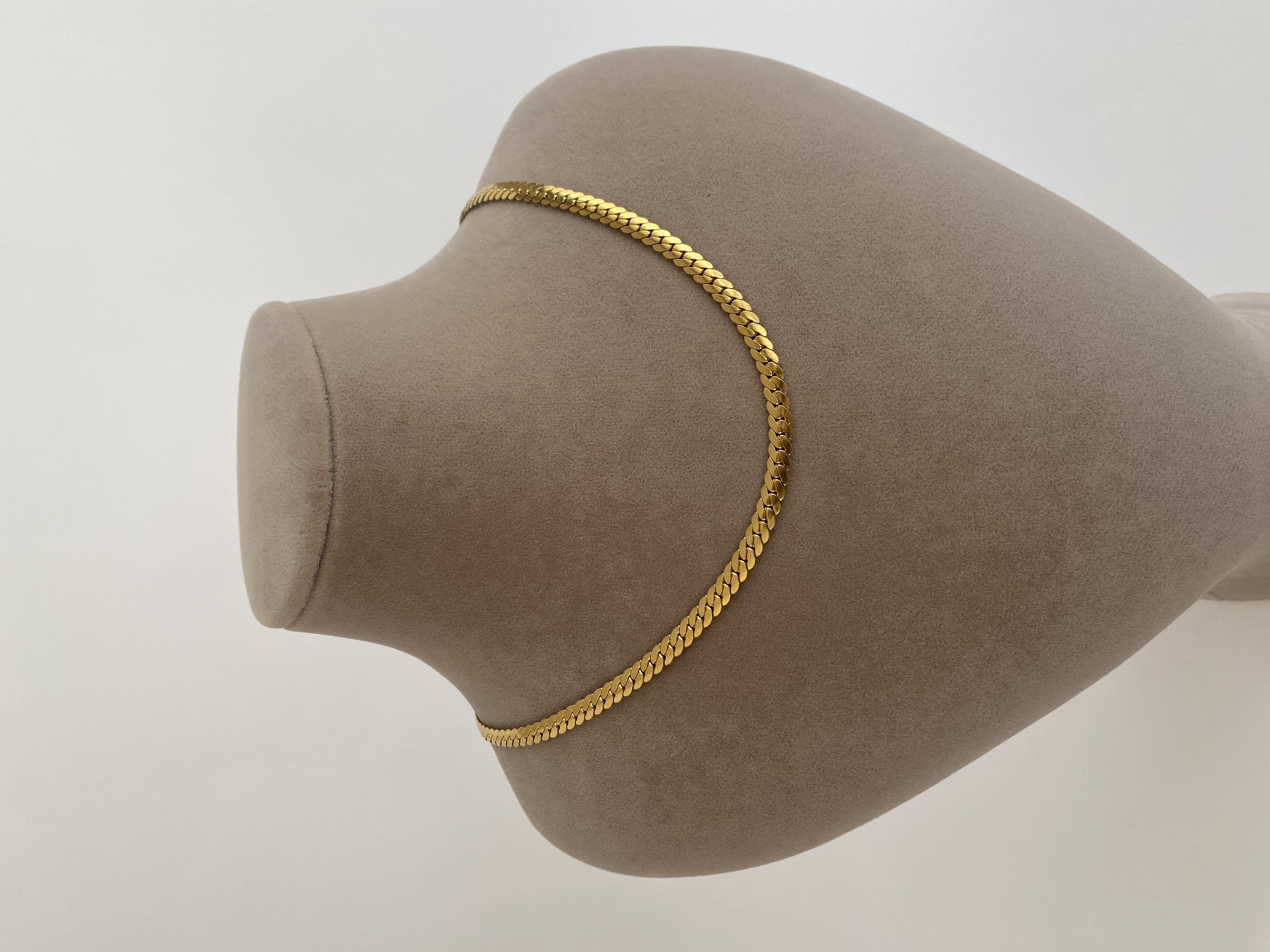 Yassı Modern Örgü Çelik Kolye 