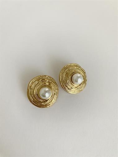 Çelik İncili Vintage Küpe