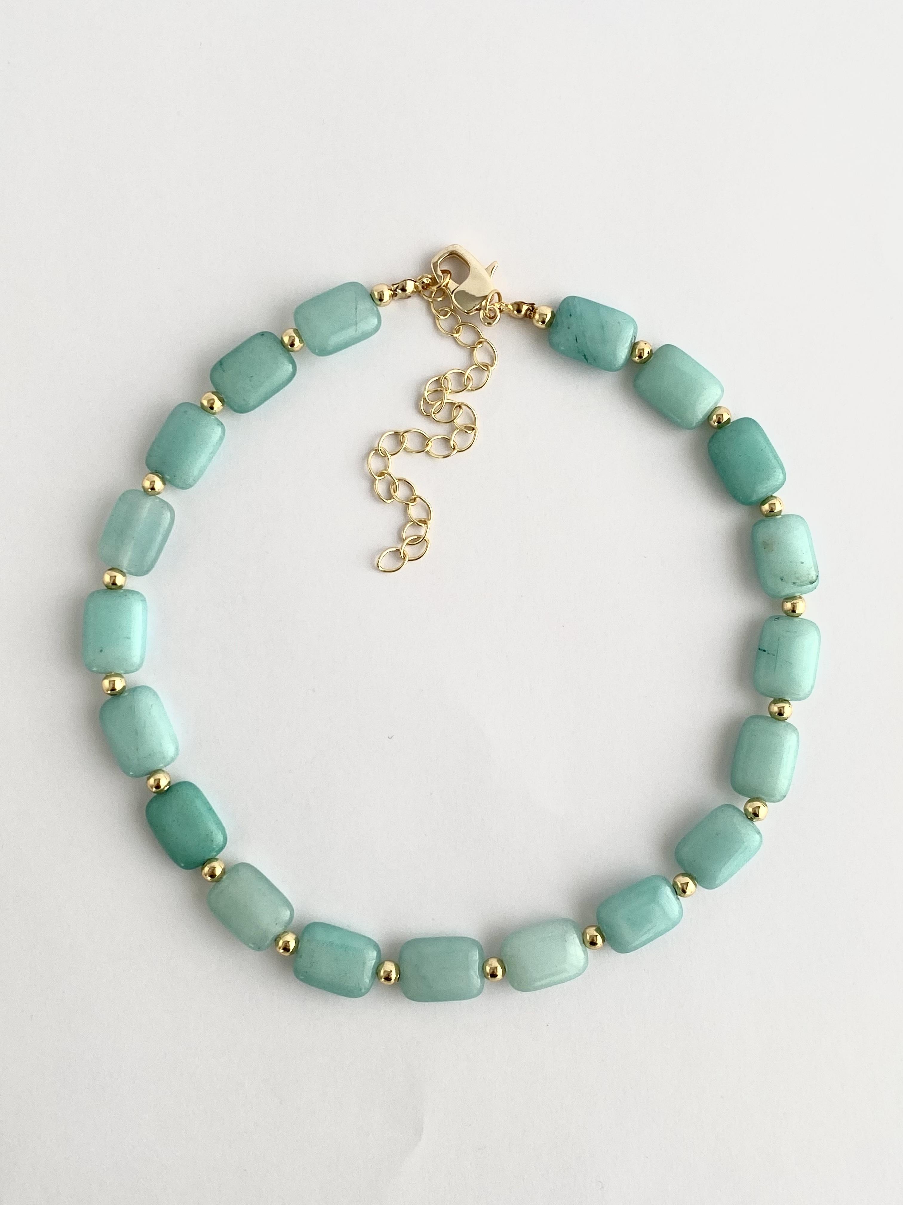 Mint Draje Doğal Taş Kolye