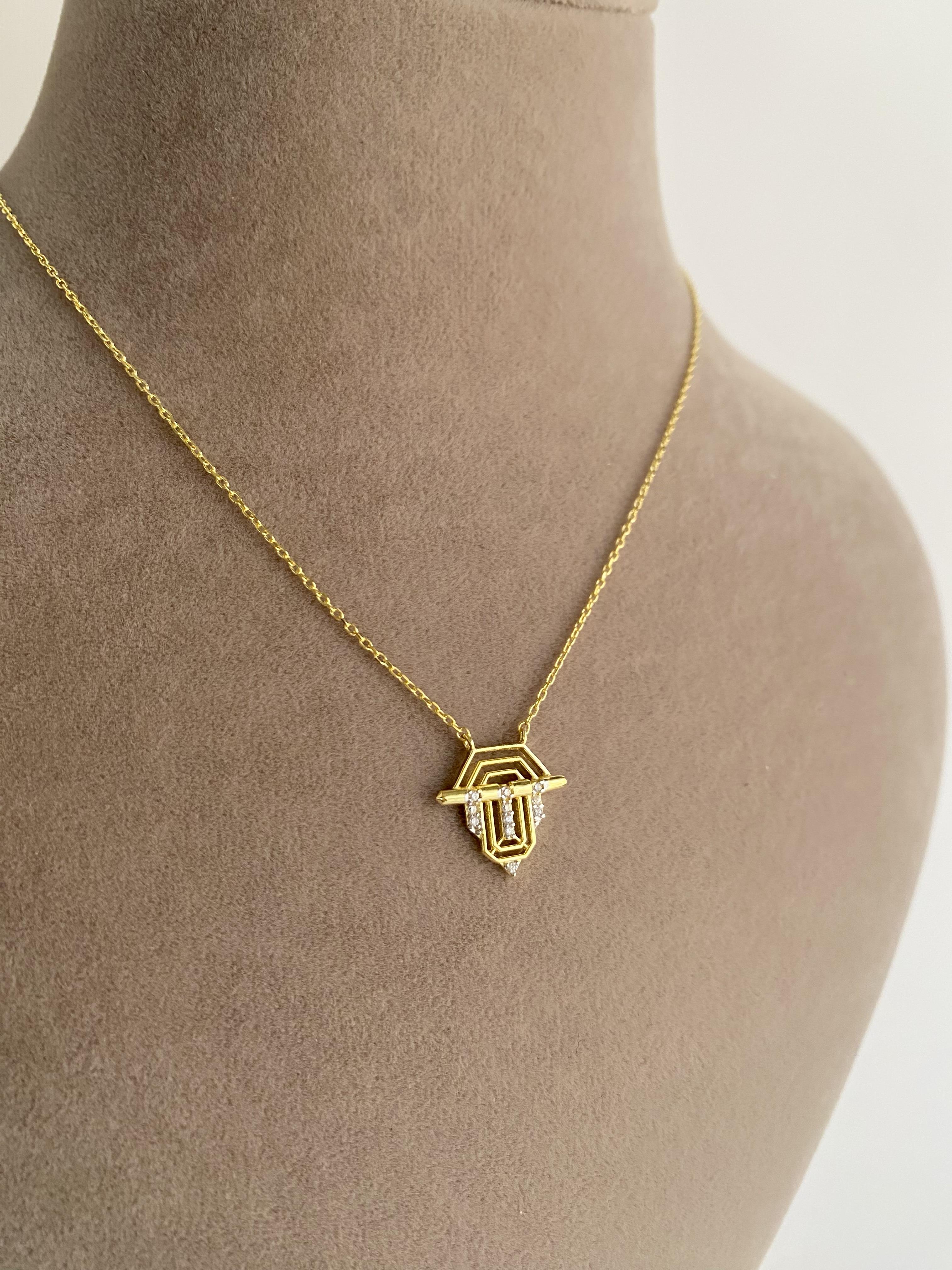 Serenay Avukat Leyla 925 Ayar Gümüş Kolye - Mini Boy