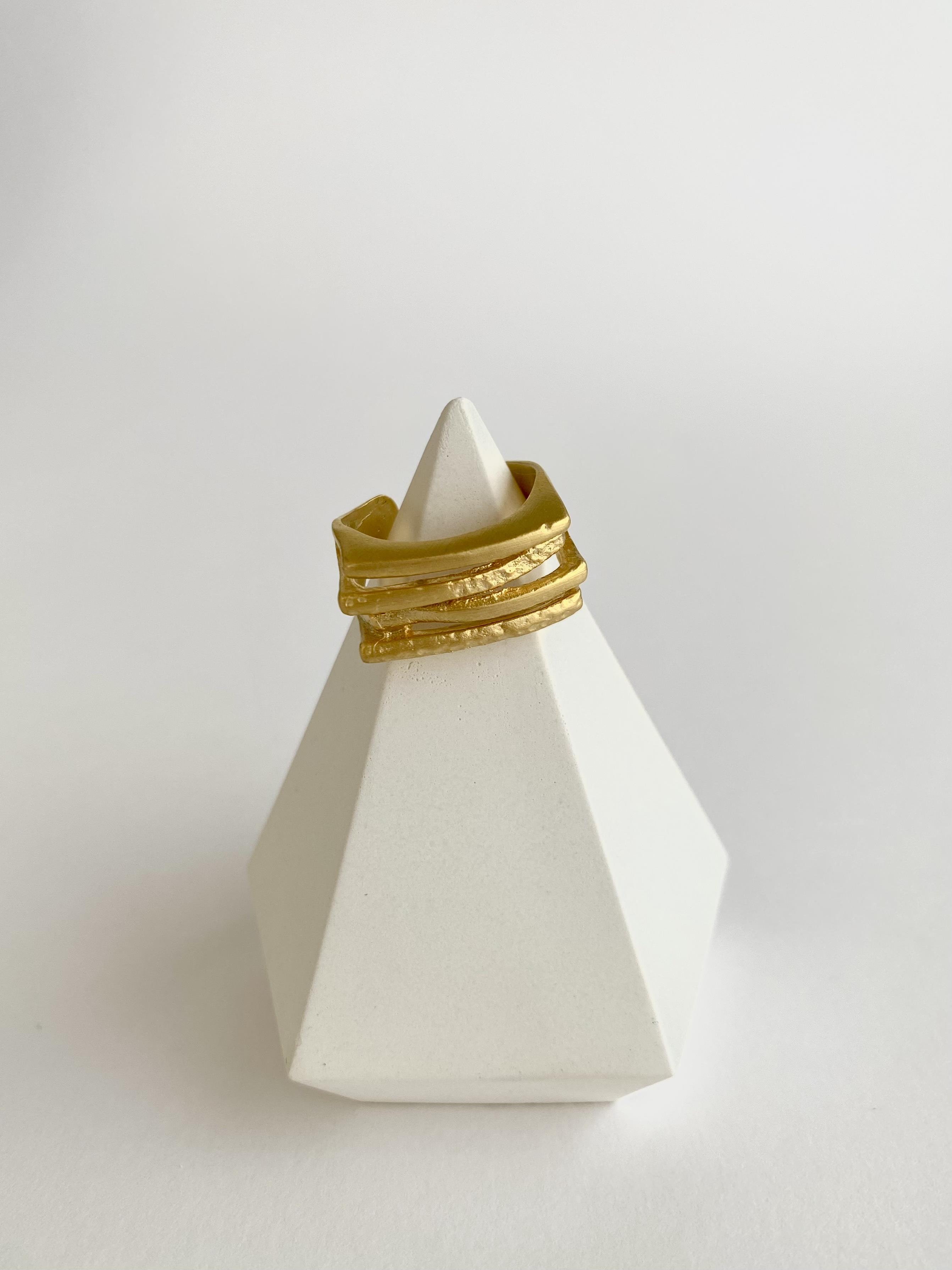 Tasarım Altın Kaplama Elena Yüzük