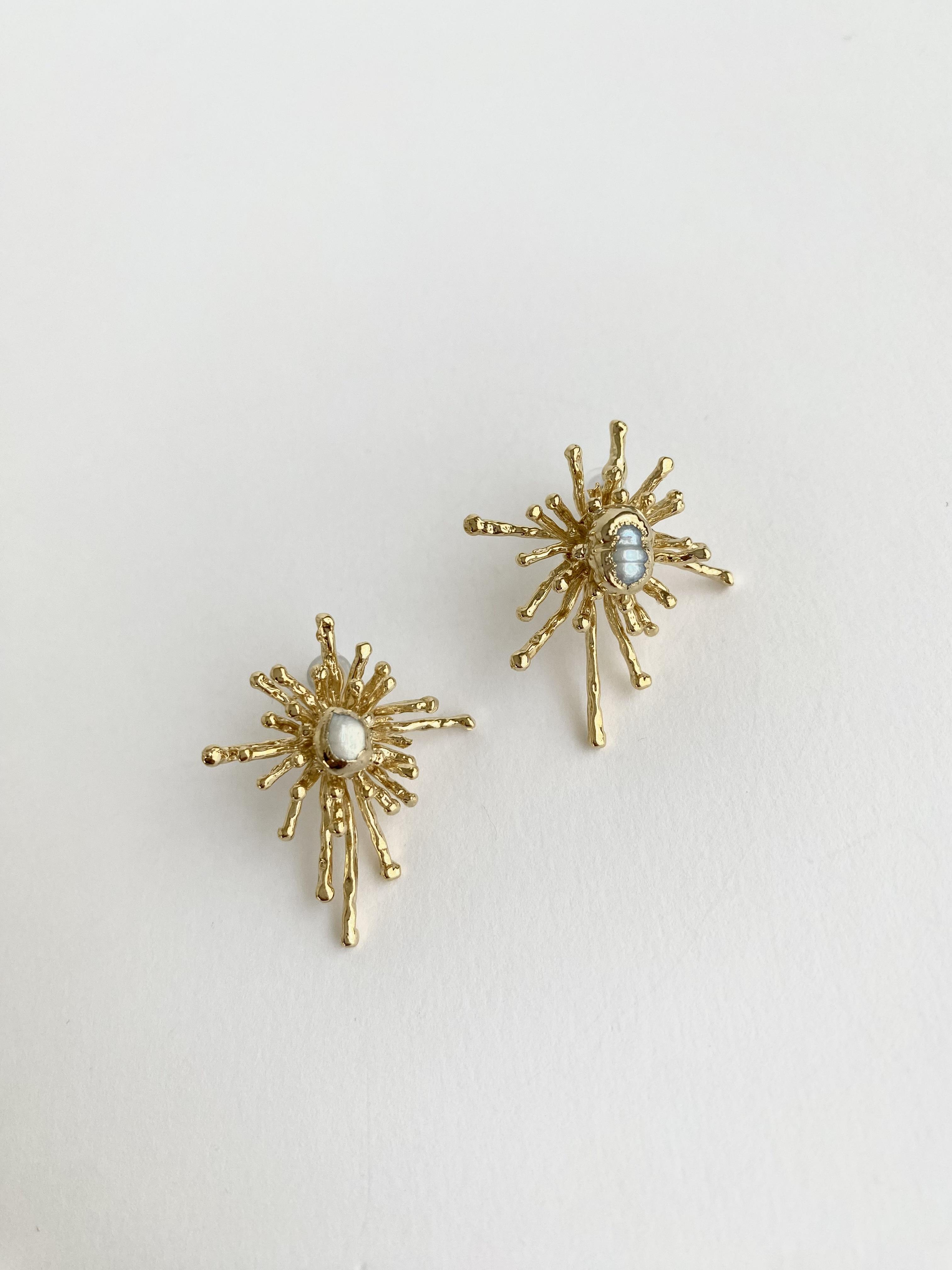 Tasarım İncili Işık Küpe 