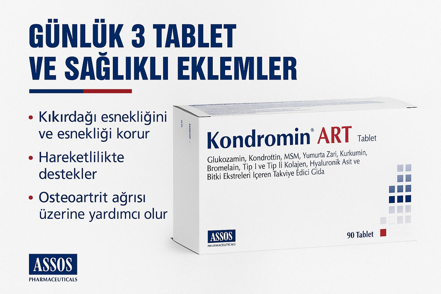 Assos Kondromin Art 90 Tablet Nedir?