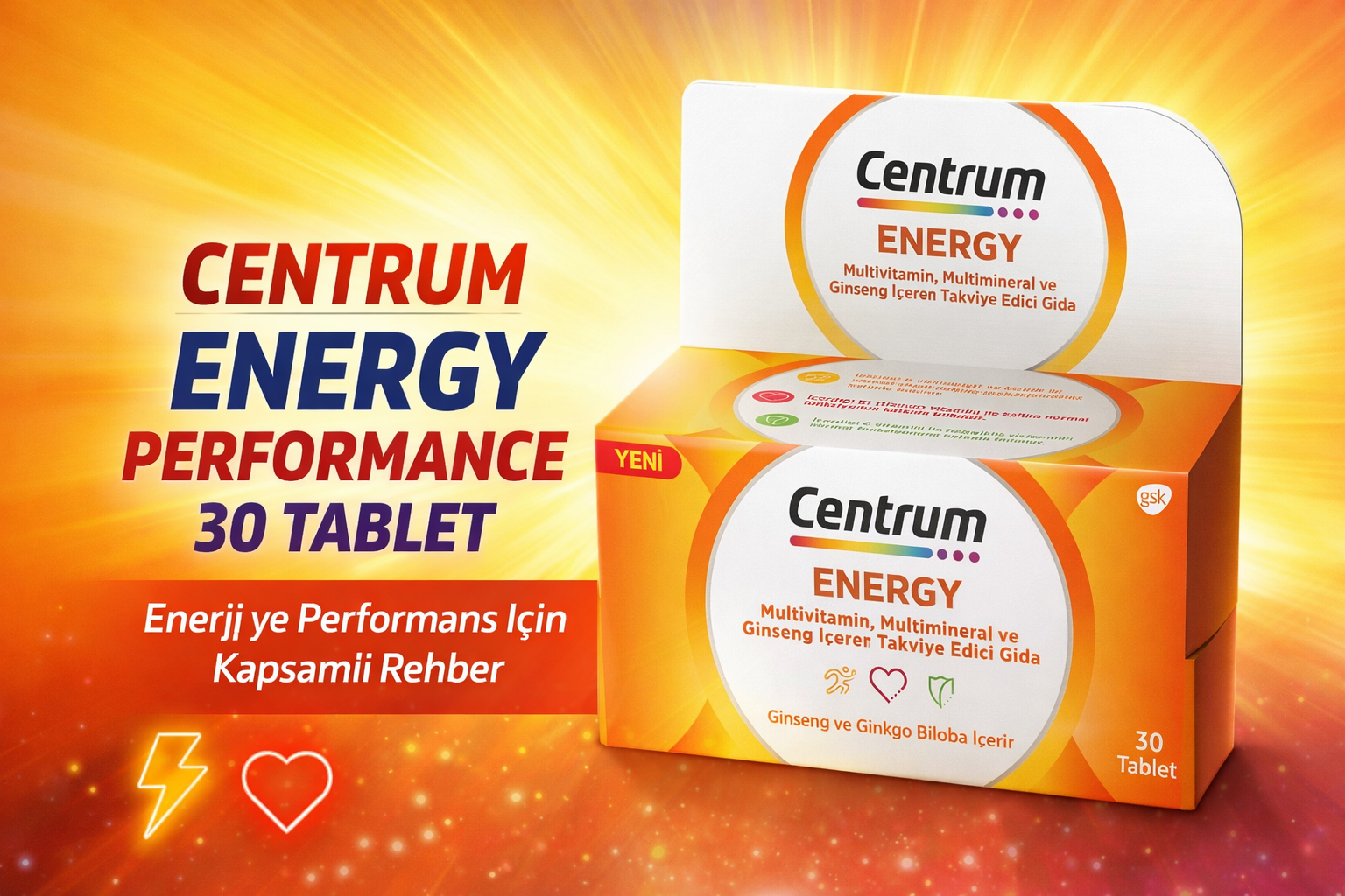 Centrum Energy Performance 30 Tablet Nedir? Enerji ve Performans İçin Kapsamlı Rehber