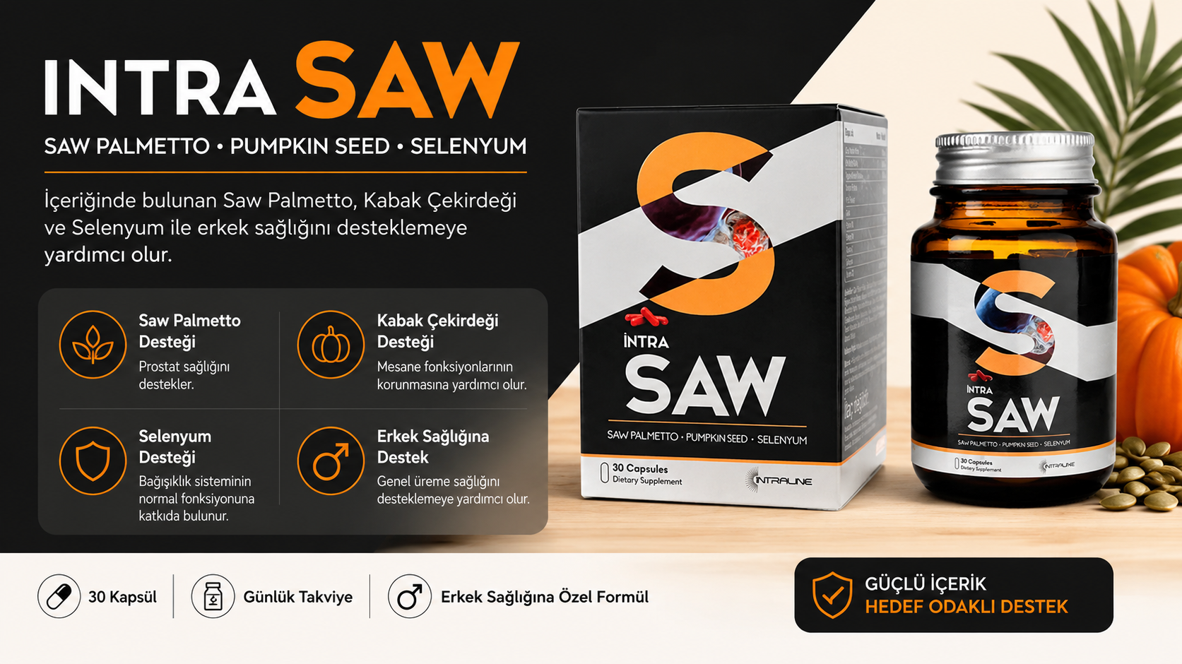 İntra Saw Palmetto ile Doğal Sağlık