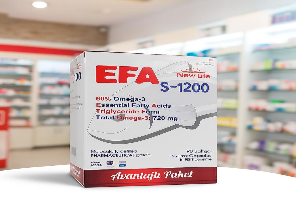 Kalp ve Beyin Sağlığınız İçin Güçlü Bir Destek: New Life EFA S-1200 Omega-3