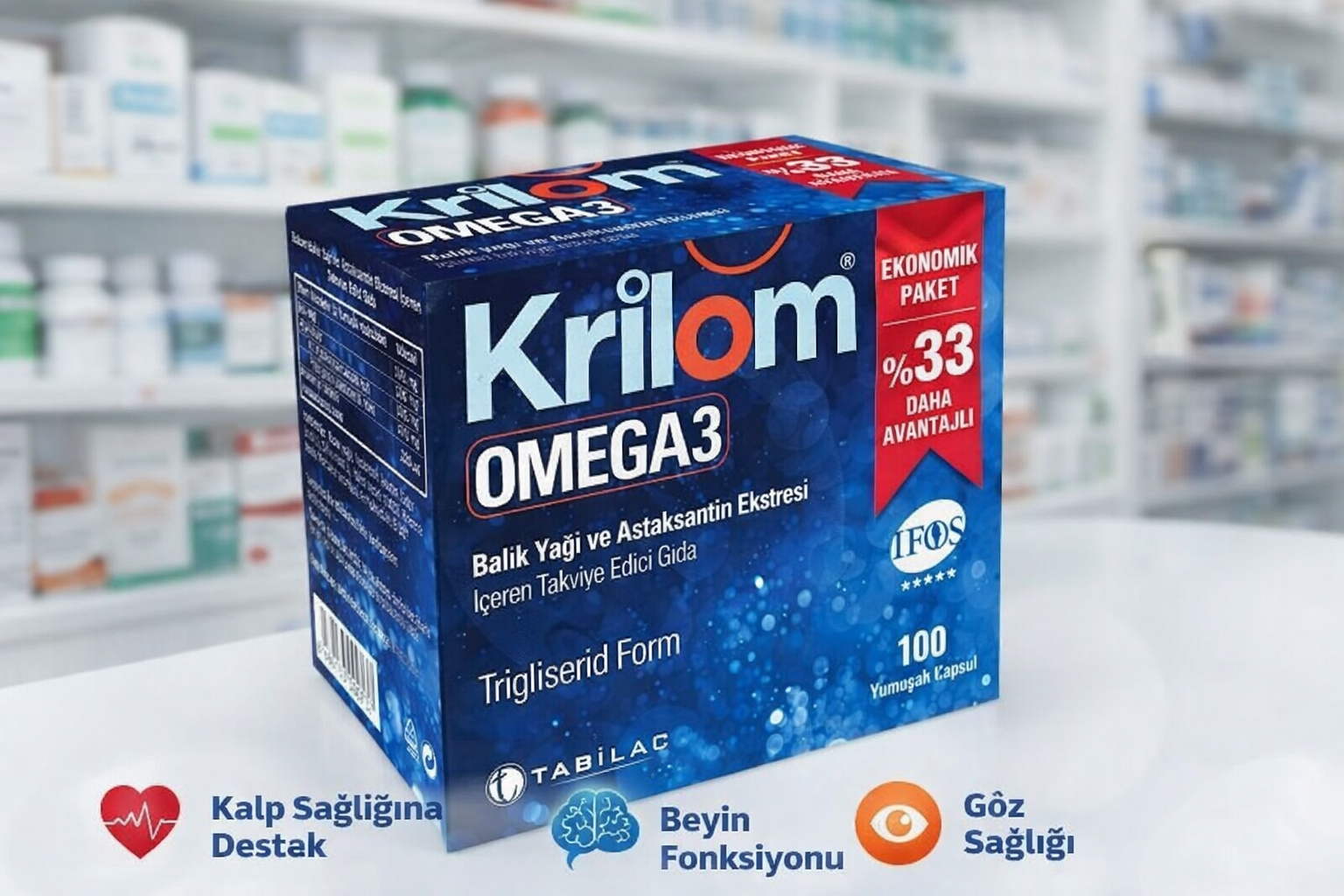 Krilom Omega-3 100 Yumuşak Kapsül Nedir? Faydaları, Kullanımı ve Bilinmesi Gerekenler