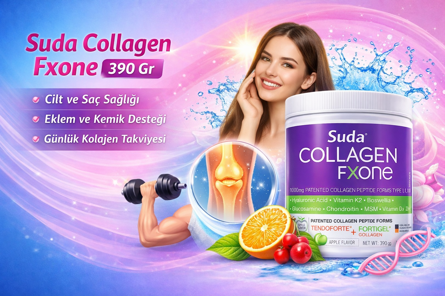 Suda Collagen Fxone 390 Gr Nedir? Faydaları, Kullanımı ve Merak Edilenler