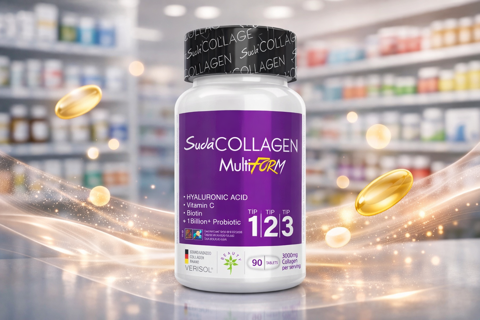 Suda Collagen Multiform 90 Tablet Nedir? Faydaları, İçeriği Nelerdir ?