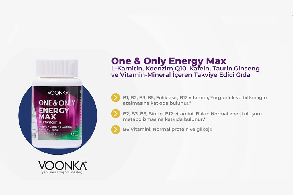 Voonka One & Only Energy Max: İçeriği, Faydaları ve Etki Mekanizması