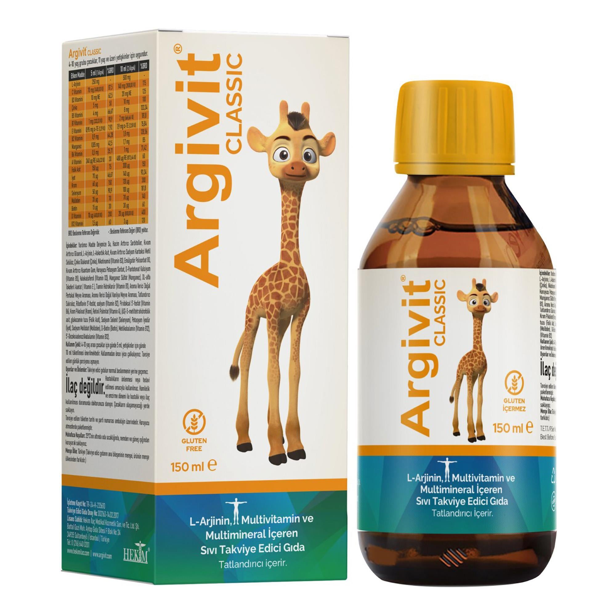 Argivit Classic Takviye Edici Gıda 150 ml 