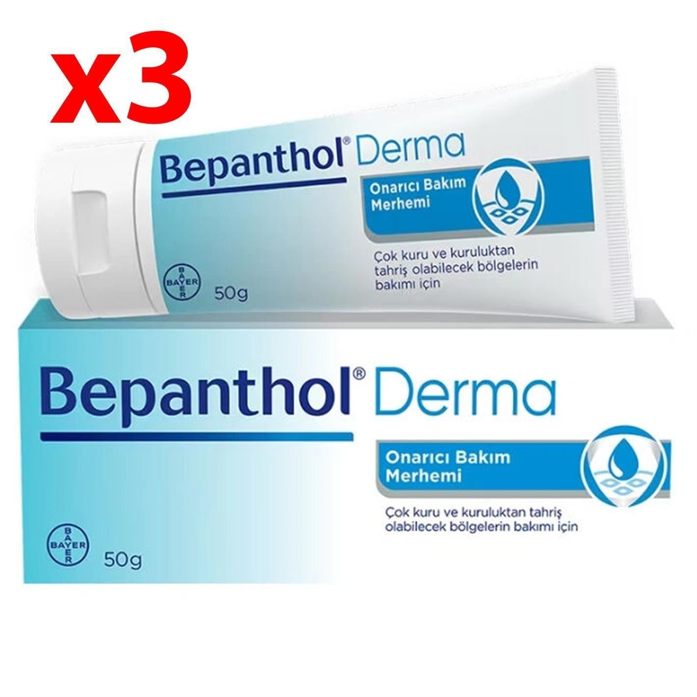 Bepanthol Cilt Bakım Merhemi 50 gr 3 Adet