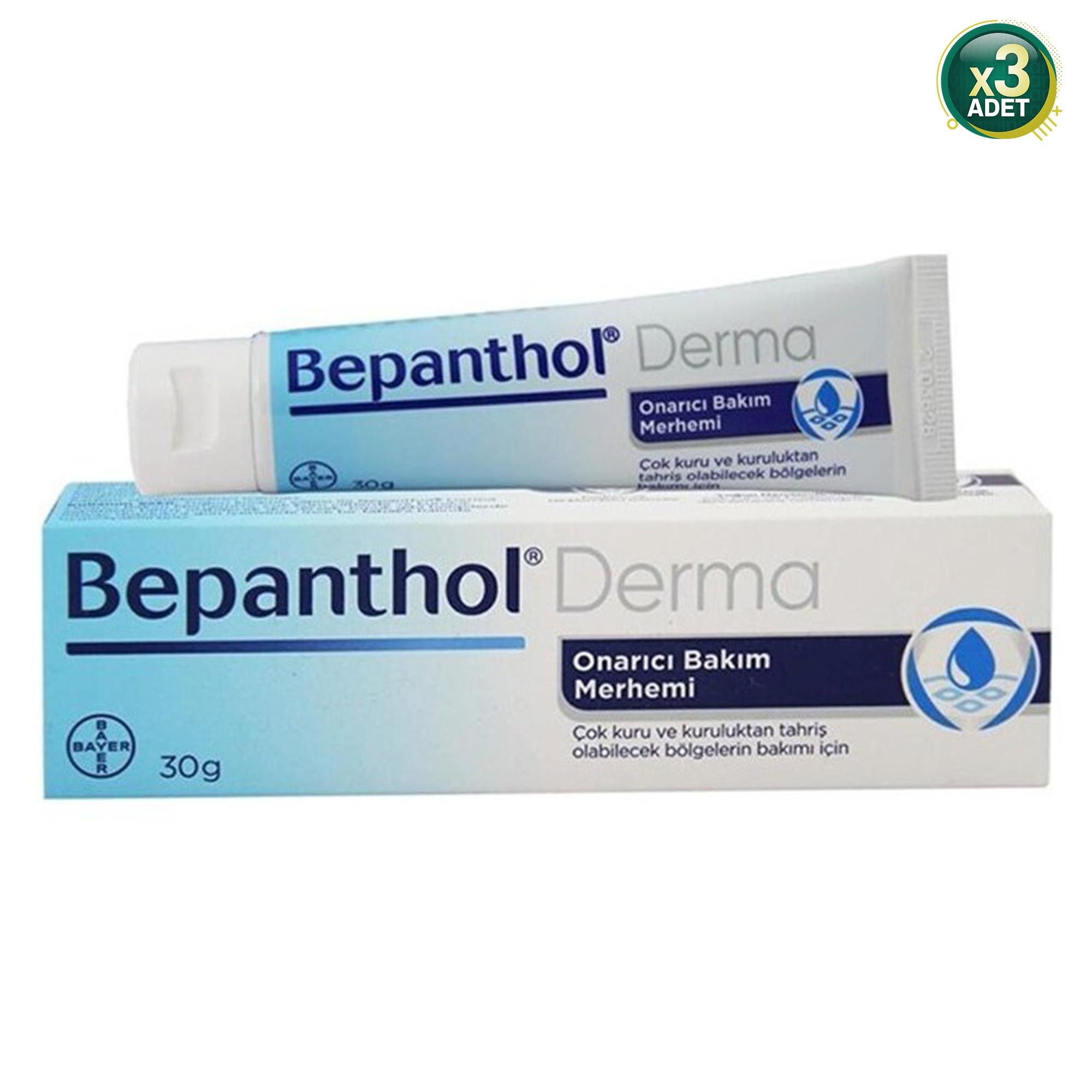 Bepanthol Derma Onarıcı Bakım Merhemi 30 gr 3 Adet
