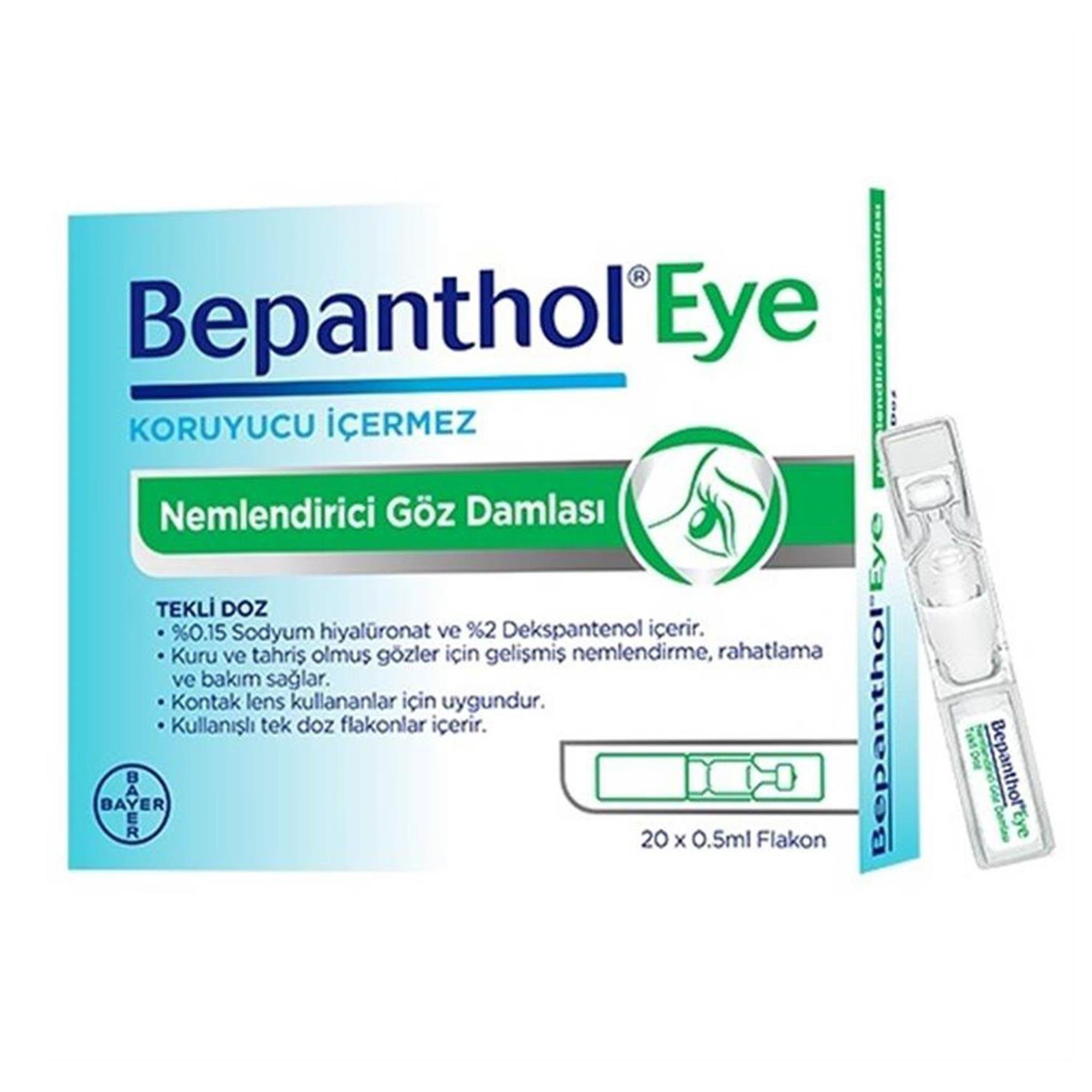 Bepanthol Eye Göz Damlası 0 5 ml x 20 Flakon