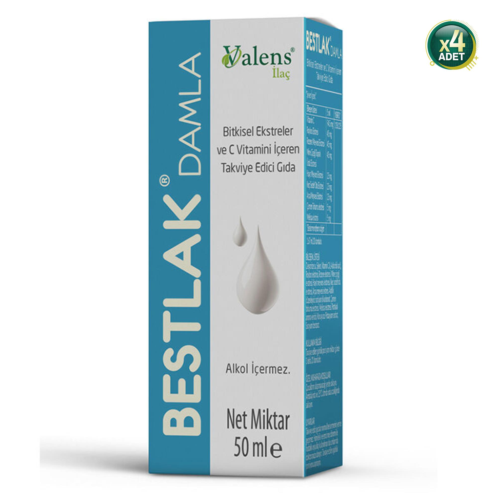 Bestlak Süt Arttırıcı Damla 50 ml (4 ADET)